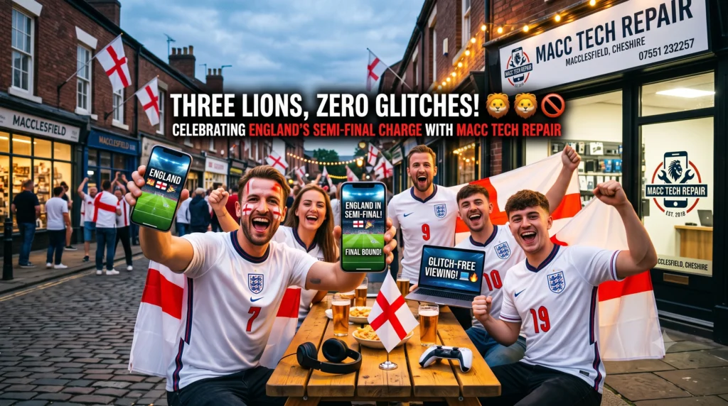 England Into The Final three lions, zero glitches! celebrating england’s semi final charge with macc tech repair